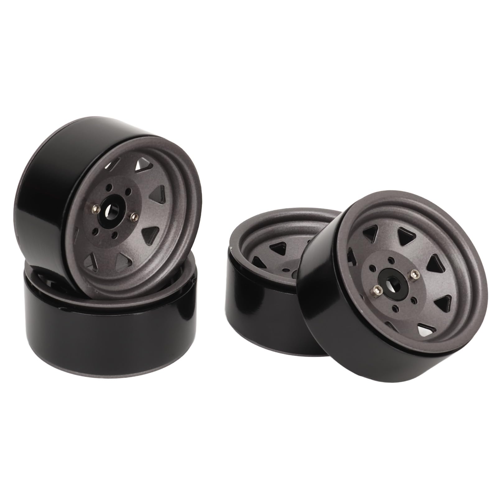 【新品】RC Channel 1.9ビードロックホイール　4本セット Amazon | RC リム 1.9 インチ メタル ビードロック ホイール リム